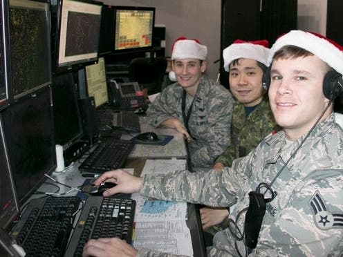 Airmen prepare to track Santa on Christmas Eve