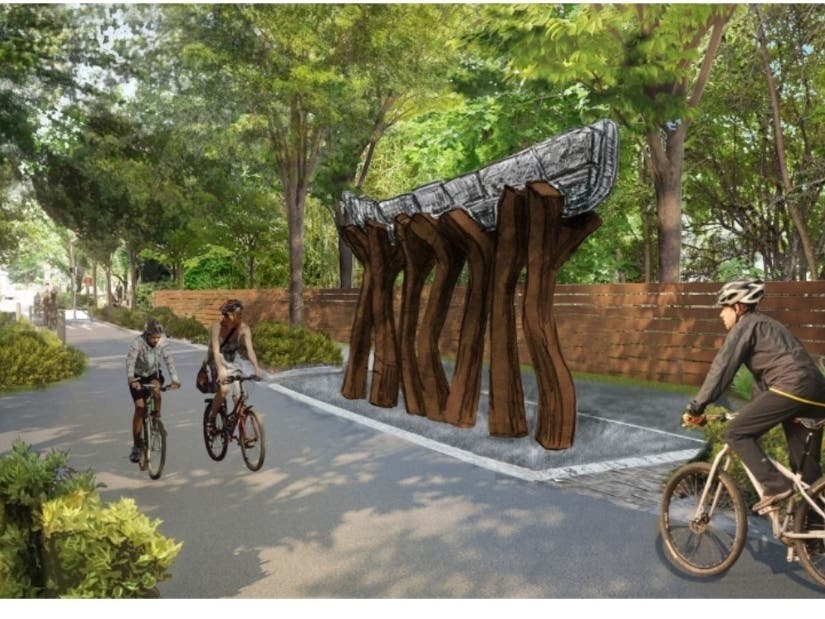 "Tappan Zee" is one of the 10 art installations planned for the shared-use path across the Hudson River on the Mario Cuomo Bridge.