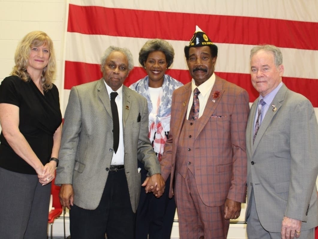 Local veteran Ken Nurse (fourth from left) is the recipient of Rockland County's 2020 Buffalo Soldiers Award. 