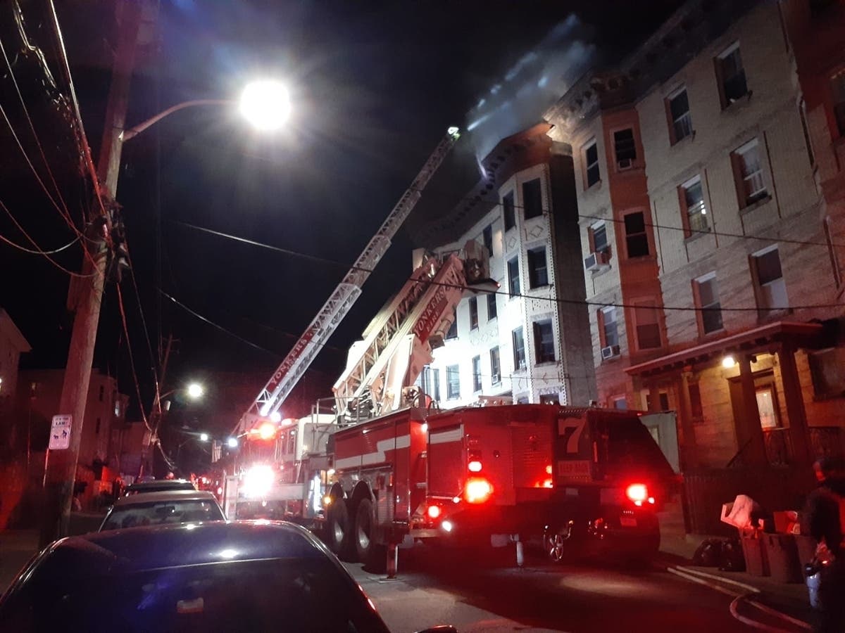 One person died in a 4-alarm fire Sunday evening in a Yonkers apartment building.