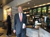 Some New Rochelle residents carried on with their normal routines in the tree-lined neighborhood at the epicenter of the coronavirus outbreak in New York. Here, Dr. Ben Chiles of New Rochelle ventured out to Starbucks this week to pick up coffee.