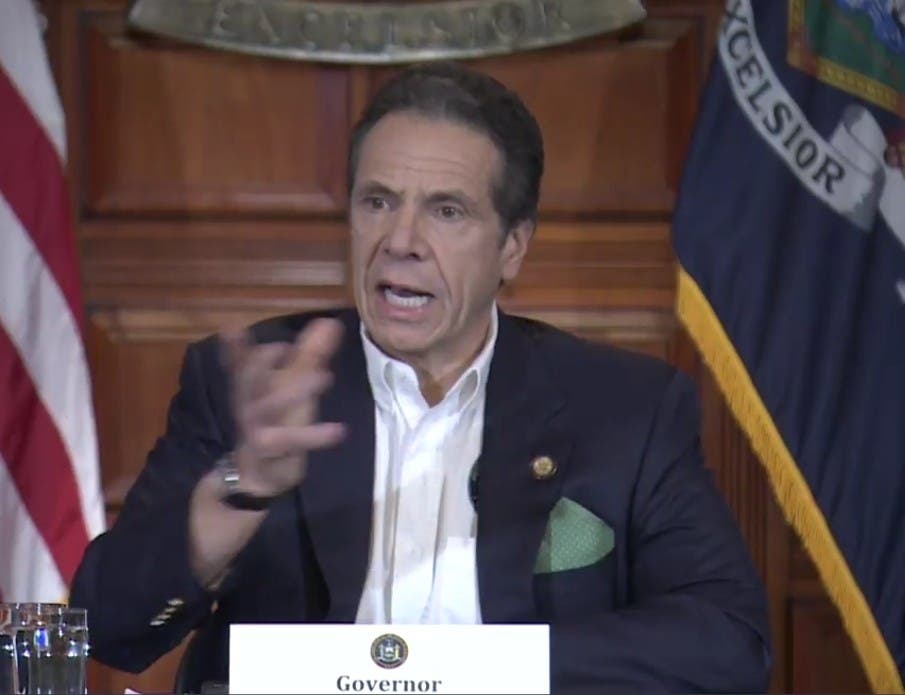 Gov. Andrew Cuomo compared the last few weeks of New York's coronavirus outbreak to being in a snow globe. 