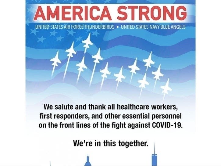 Blue Angels and Thunderbirds will fly over southern Westchester County Tuesday as part of a tri-state event.