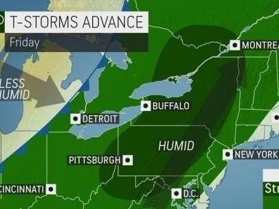The region is in for another roller coaster weather-wise, from steamy to chilly. 