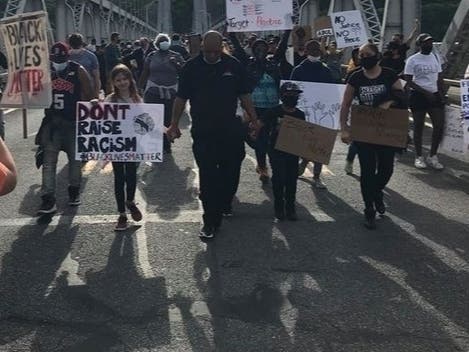 The "We Can't Breathe" protest in Poughkeepsie featured thousands of peaceful marchers. 