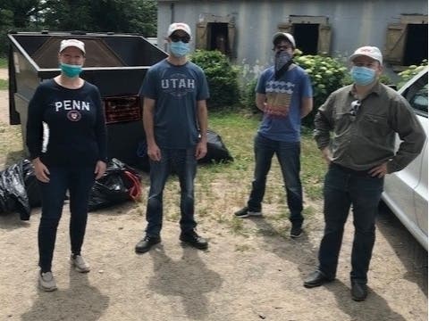PDI Associates and some of their family members came together to clean up the reservoir and the grounds of Silver Rock Equine Therapy Farm in Pearl River. 