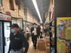 Ramapo town officials recently distributed masks at local supermarkets.