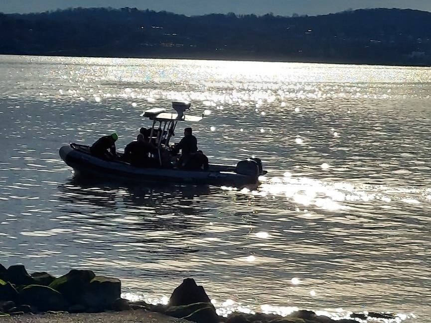 The Piermont Fire Department's marine unit rescued a woman who jumped from the bridge Monday.