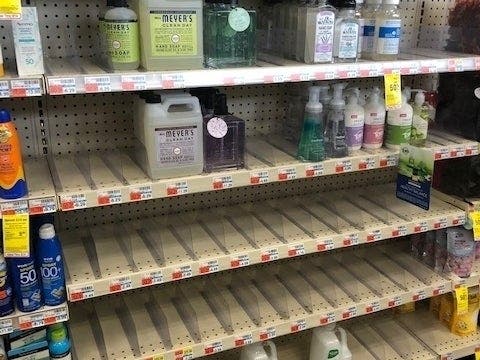 As the coronavirus pandemic began in early 2020, customers bought all the sanitizer products from a pharmacy in New Rochelle, the nation's first virus hot spot.