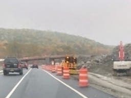 The new Pudding Street Bridge under construction in Putnam Valley.