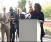 Rockland officials and members and friends of its Human Rights Commission unveiled the Thurgood Marshall Human Rights Monument Thursday in New City.