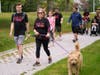 The walkathon contributed to a charity that provides life-saving care to pets in need.