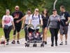 The walkathon contributed to a charity that provides life-saving care to pets in need.
