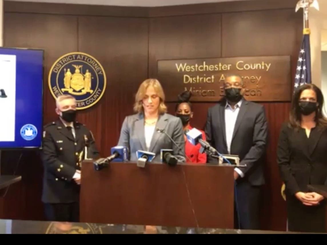 Westchester DA Mimi Rocah held a press conference after a White Ossining man was sentenced for a vicious attack on a Black stranger at his apartment complex.