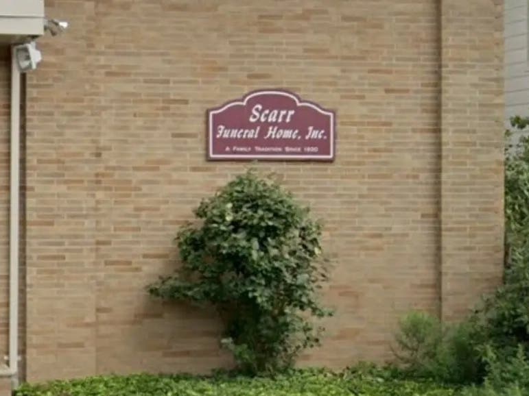 The Scarr Funeral Home was sold to provide restitution to victims of the owner's scam.