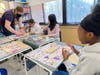 Fourth graders at Fulmar Road made Jacob's Ladders, a colonial-era toy, as part of a special lesson from the BOCES Center for Environmental Education.