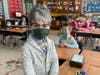 Kindergarteners at Lakeland Elementary dressed up as 100-year-olds to celebrate the 100th day of school on March 1. 
