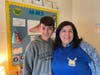 Eighth Grader Griffin Vennard and Assistant Principal Allyson Fallman 
