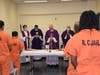 Cardinal Timothy Dolan, the Catholic Archbishop of New York, performed Catholic Mass at the Rockland County Jail April 13.