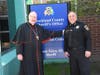 Cardinal Timothy Dolan, the Archbishop of New York, visited Rockland County Sheriff Louis Falco April 13.