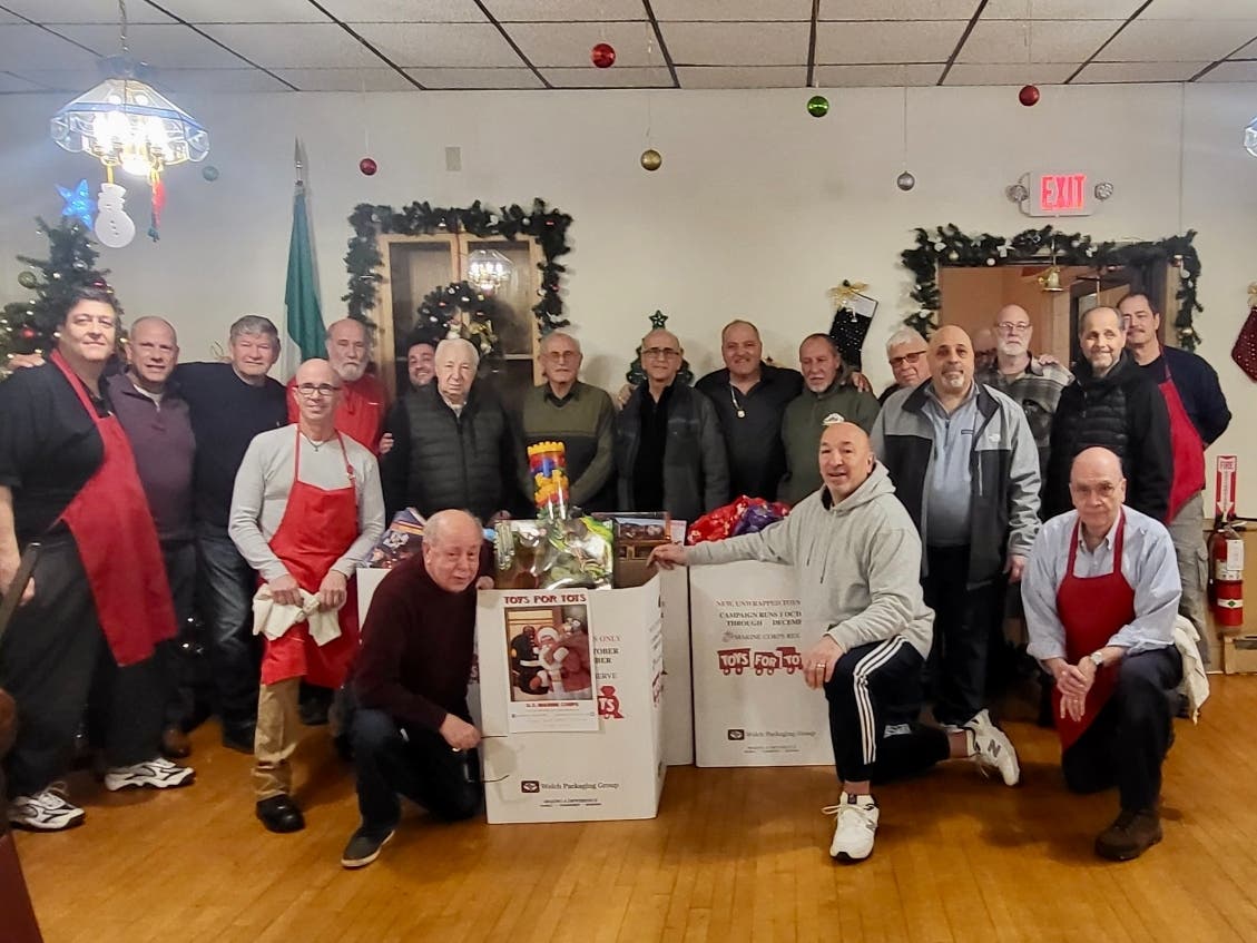 ItalianAmerican Social Club In Brewster Fills 4 Toys For Tots Bins