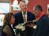 Seth Spivak officiated at the wedding of Nanuet residents Linda and Louis Torrellas​ at Clarkstown Coin & Jewelry Dec. 10.