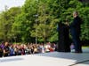 Rockland County District Attorney Tom Walsh talked to students after the DWI crash demonstration.