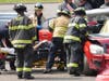 A DWI accident scene demonstration Monday in Clarkstown raised awareness about the perils of drinking and driving and distracted driving.  