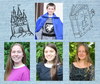 Area Fairy Tale Theater members include (clockwise from top) Braeden Athans (Oxford), Allyson Snyder (Brookfield), Rachelle Matchen (Bethel) and Jacqui Matchen (Bethel).