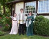 Ridgefield Fairy Tale Troupe members include (l. to r.) Emily Mayette, Declan Brennan and Charlotte Mayette.