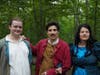 The Tubeuf family (L-R): Francois (Evan Zimmerman); Pierre (Camilo Eraso); Marie (Janet Smith) enjoy a walk.  