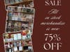 Semi-Retirement Sale - 75% off ALL in stock merchandise until January 30, 2026 (date of storefront closing).   Cash only, please