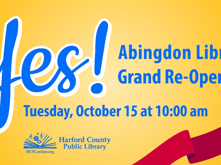The Abingdon Library will reopen Tuesday, October 15, at 10 a.m. after a seven-month renovation.