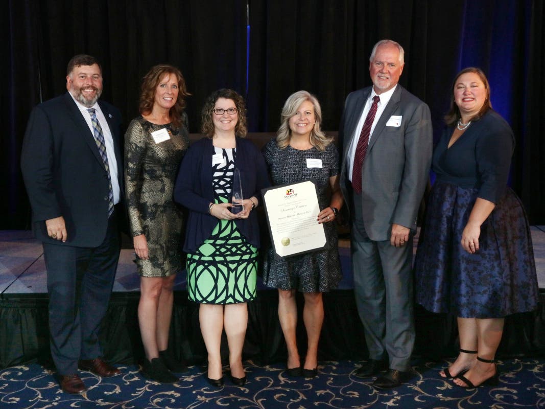 Healthy Harford/Healthy Cecil receives a Harford Award from the Harford County Chamber of Commerce. 