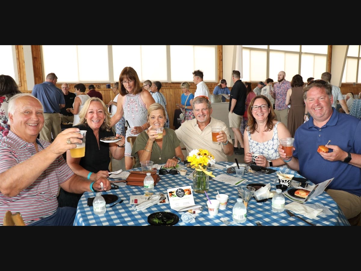 Enjoying Harford County Public Library Foundation’s Third Annual Taste of Harford on May 17th at Vignon Manor Farm were Chuck Green, Suzanne Green, Kim Belardo, Joe Belardo, Angie Tilley and Ed Tilley. 