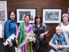 Photographer Sadhana Sharma (third from left) is among the artists participating in the anniversary art exhibit remembering the Woolsey fire. 
