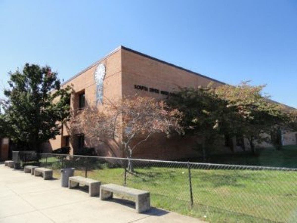 Officials are investigating who left a racial slur on a mat at South River High School's stadium.