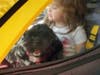 Driving Miss Daisy! Parker tolerates anything the grandchildren make him do, Abercrombie says.