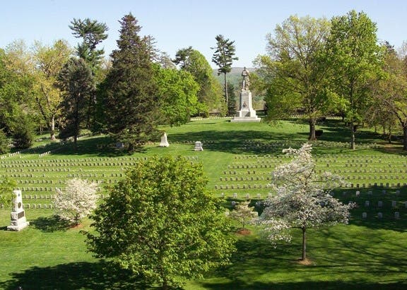 The entrance fee to Antietam National Cemetery is waived on Saturday, April 20.