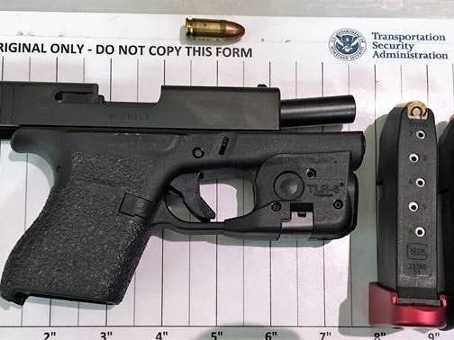 TSA officers at BWI International Airport detected this loaded handgun in a traveler’s carry-on bag on May 23.