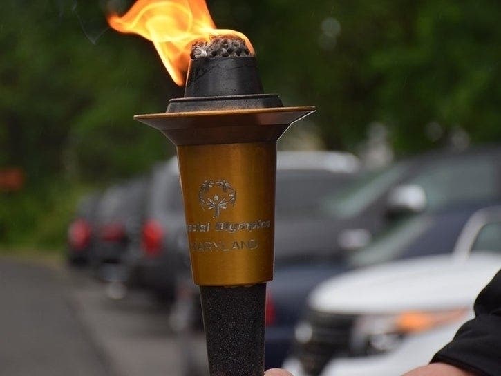 The torch will be carried to Towson University for the Special Olympics of Maryland's summer games.
