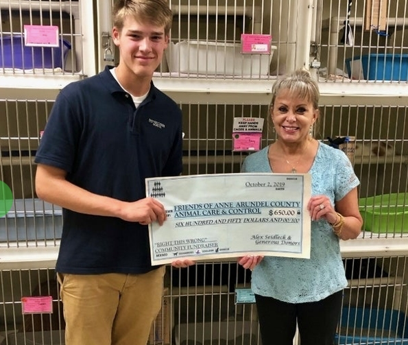 Alex Seidleck, of Crownsville, couldn't believe someone would steal donations to benefit homeless animals, so he started a GoFundMe drive.