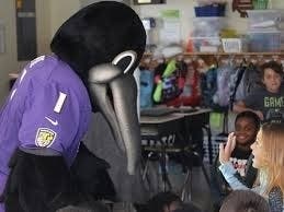 The Baltimore Ravens celebrated Purple Friday with a caravan through several schools in Baltimore County.