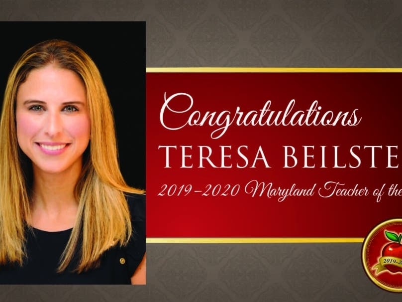 South Shore Elementary School third-grade teacher Teresa Beilstein was named the 2019-2020 Maryland Teacher of the Year.