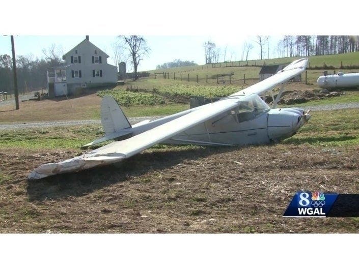 A plane owned by a Bel Air residents landed in a farmer's field in York County, Pennsylvania. The pilot is missing, authorities say.