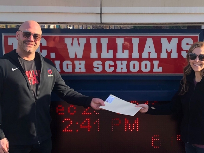 A $18,500 donation paid off all negative school lunch balances at T.C. Williams High School in Alexandria.