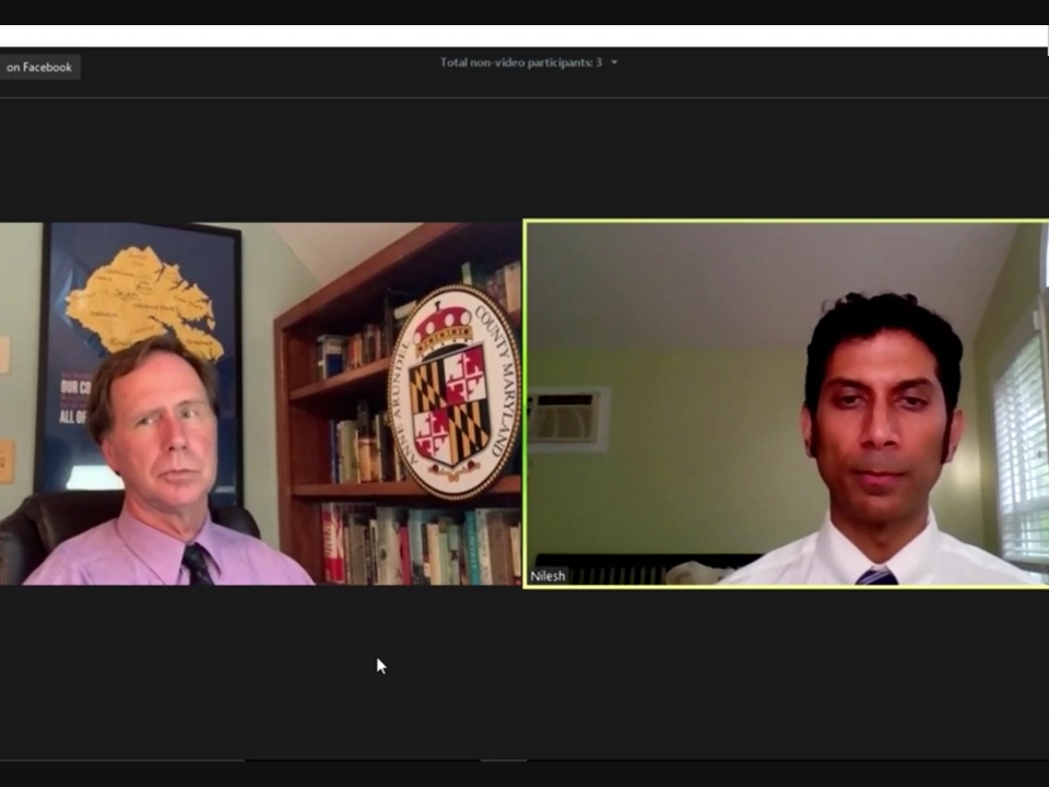 Anne Arundel County Executive Steuart Pittman and Health Officer Dr. Nilesh Kalyanaraman break down key coronavirus metrics.