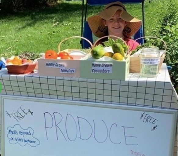 The Ertwine family has donated all proceeds from its homegrown produce sales to Alex's Lemonade Stand, a nonprofit that supports the fight against childhood cancer.