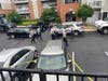 Fairfax County Police Chief Kevin Davis arrives at the apartment complex in the 4200 block of Mazarin Place in Fairfax with other officers. Three bodies were found at an apartment.