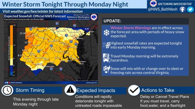 Winter Storm To Bring Foot Of Snow To VA: Latest Forecast | Old Town ...